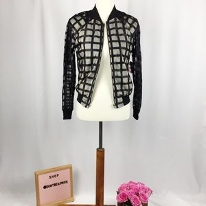 New LF Checkboard Black & Cream Jacket (Sz: S)